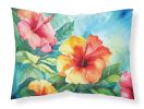 Hawaii Hawaiian Hibiscus in Watercolor Standard Pillowcase Lightweight Super Soft Easy Care Decorative Artwork Pillowcase, Standard