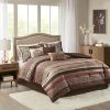7 Piece Comforter Set Red Cal King
