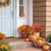12 Bundles Fall Artificial Flowers for Outdoor, Autumn Faux Plants Fake Silk Flowers Fall Decorations for Home Yard Garden Window Decor, Multicolor