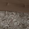 12 Piece Comforter Set with Cotton Bed Sheets Blue/Brown Cal King