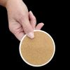 Hippie Animal Leopard Large Sandstone Coasters Pack of 4 Absorbent Round Coasters Decor Gifts for Men or Women, 4 in, Multicolor