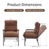 Modern Accent Chair, Reclining Chair with Adjustable Backrest, Corduroy Chair with Metal Frame, Reading Chair, Comfy Lounge Chair for Living Room