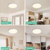 16inch Flush Mount Ceiling Light, 32W 3520LM 5CCT Selectable, Dimmable LED Ceiling Light Fixture for Kitchen Bedroom Living Room