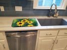 Kentucky Goldenrod in Watercolor Dish Drying Mat Absorbent Dish Drying Mat Pad for Kitchen Counter Dish Drainer Mat for Countertop, 14 x 21"