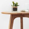 Round End Table- Small End Table Side Table Coffee Table Bedside Table Night Stand for Living Room Bedroom & Balcony