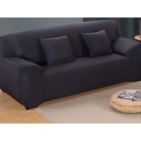 Solid Corner Sofa Covers Couch Slipcovers Elastica Material Sofa Skin Protector Cover Sofa Armchair (Option: 22-Three seat)