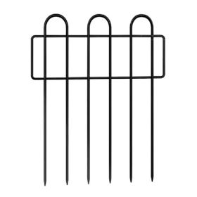 10PC 12inch*16.5inch Metal Protective Decorative Garden Fence, Animal Barrier, Yard And Lawn Isolation Fence, Outdoor Wrought Iron Fence (Option: 12inch165inch)