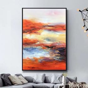 100% Hand Painted Abstract scenery Oil Painting On Canvas Wall Art Frameless Picture Decoration For Live Room Home Decor Gift (size: 150x220cm)