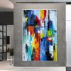 Handmade The Beach Joys Ocean Surfing Art Hand Painted Extra Large Heavy Textured 3D Minimalist Swimming Art Abstract Oil Painting Contemporary Art