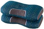 2pcs Knitted SPA Massage Neck Pillow, Cervical Orthopedic Neck Pillow, Soft, Adjustable Ergonomic Contour Support Pillow, Pillow Core