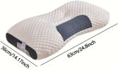 2pcs Knitted SPA Massage Neck Pillow, Cervical Orthopedic Neck Pillow, Soft, Adjustable Ergonomic Contour Support Pillow, Pillow Core